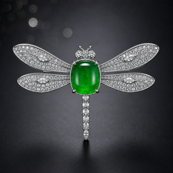 胸針→翡翠 